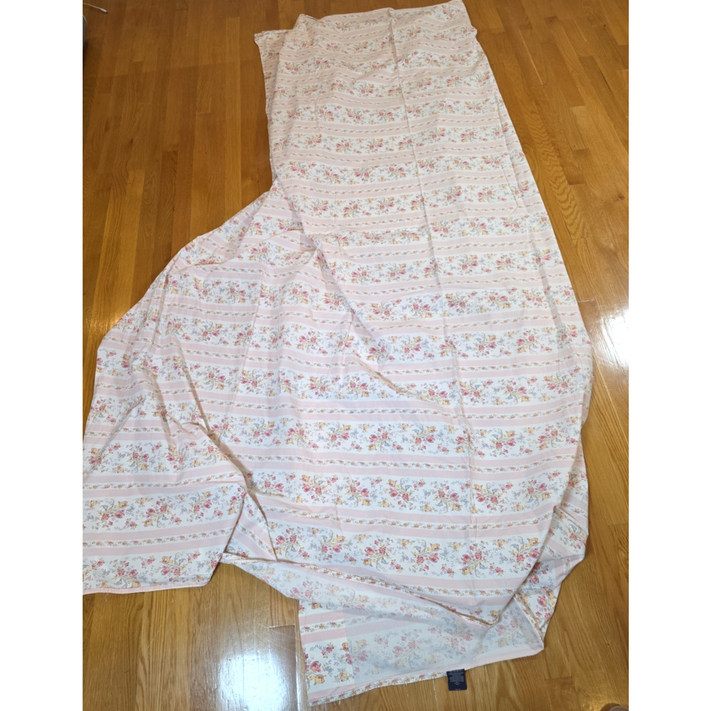 Ralph Lauren Millicent King Flat Fitted Sheets Pink Floral Italy Grandmillennial - Picture 11 of 15